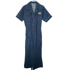 Vintage Liberty Denim Boiler Suit Jumpsuit – Women’s Size 32 (XS?), Full Zip
